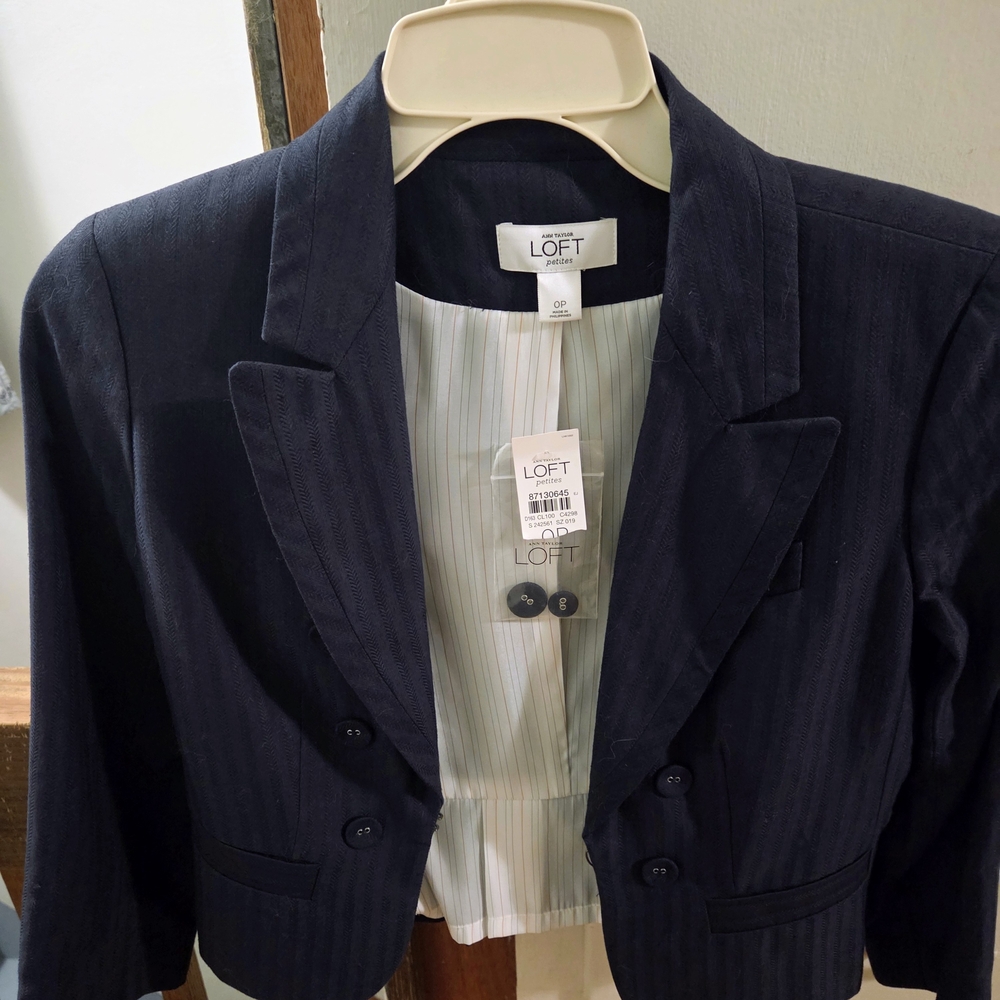 LOFT Navy Women's Suit Jacket
